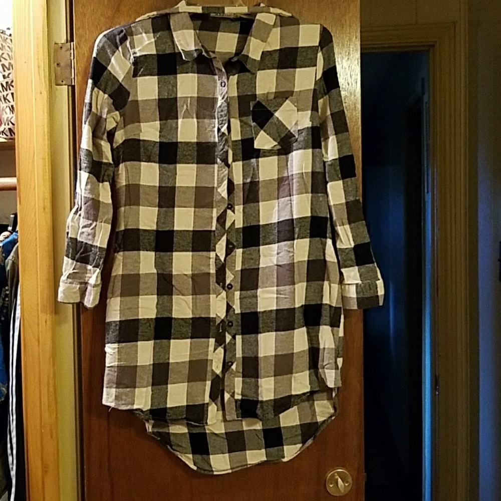 Plaid Shirt Dress